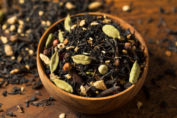 Organic Dry Chai Tea Mix - obrazy, fototapety, plakaty