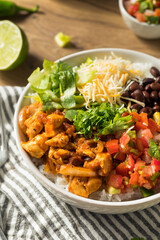 Homemade Healthy Chicken Burrito Bowl