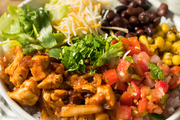 Homemade Healthy Chicken Burrito Bowl