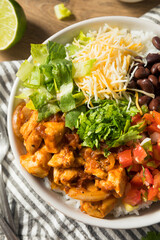 Homemade Healthy Chicken Burrito Bowl