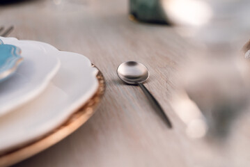 Obraz na płótnie Canvas steel cutlery, stainless steel cutlery, cutlery table, flatware, dinner cutlery, eating cutlery