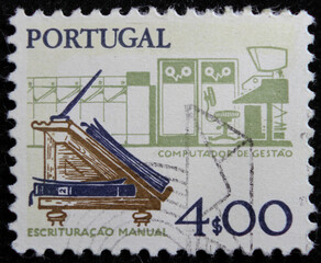 Isolated Portugal  Stamp