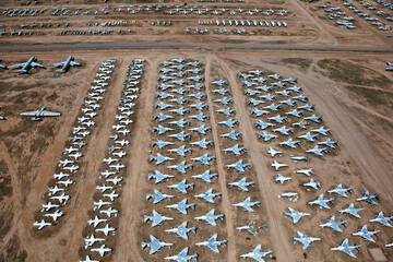 Aircraft Graveyard, planes await their dismantling