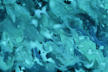 Modern contemporary acrylic background. Colorful texture made with a palette knife. Abstract painting on paper. Mess on the canvas.