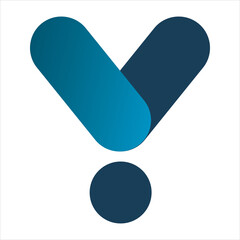 letter v y logo design