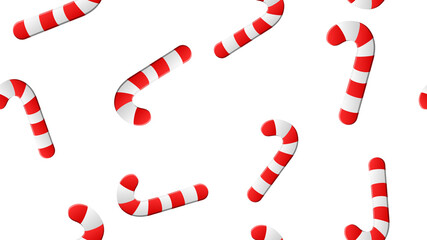 Candy cane and lollipop seamless christmas pattern on mint green background. Happy New Year and Merry Xmas background. winter holidays print for textile, wallpaper, fabric, wallpaper