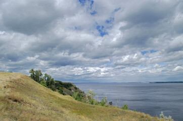 Steppe on the banks of the Volga