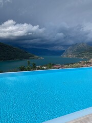 swimming pool and sea