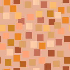 Abstract geometric seamless background in warm colors.