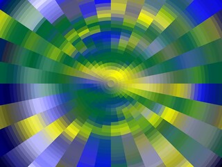 Yellow green circular design, texture, vortex abstract colorful background with circles