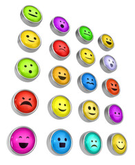 Emotion Buttons Metal