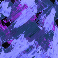 Modern contemporary acrylic background. Colorful texture made with a palette knife. Abstract painting on paper. Mess on the canvas.