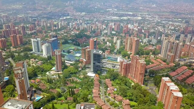 El poblado parte alta Medellin Colombia 