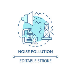 Noise pollution concept icon. Climate justice idea thin line illustration. Harmful sounds. Vector isolated outline RGB color drawing. Moral responsibility towards climate change. Editable stroke