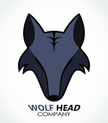 wolf head beautiful design elegant logo