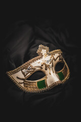 carnival mask on black
