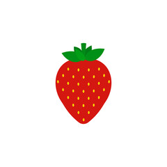 Strawberry icon. Vector illustration. Isolated. 