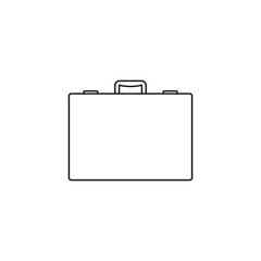 Briefcase icon. Line style. Vector.