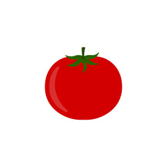 Tomato icon. Vector illustration. Isolated.