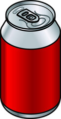 A generic unlabelled aluminium drink can - 330/350/355/375 mL - 11.6/12.3/12.5/13.2 fl oz - 11.2/11.8/12/12.7 US fl oz.
