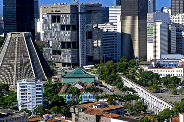 Edifícios modernos no centro da cidade. Rio de Janeiro