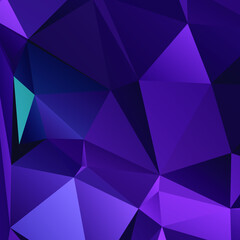 Abstract Blue Color Polygon Background Design, Abstract Geometric Origami Style With Gradient