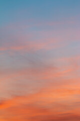 beautiful colorful sky and cloud in twilight time background