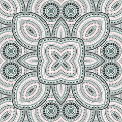 Luxury italian maiolica tile seamless ornament. Ethnic geometric vector elements. Tapis print design. Traditional italian mayolica tilework repetitive pattern. Interior decor template.