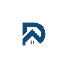 Letter d real estate logo