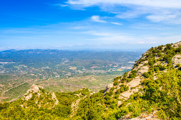 Fototapeta na wymiar Montserrat mountains, Catalonia, Spain