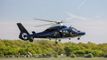 Fototapeta na wymiar Modern twin engined turbine helicopter. small utility
