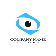 Eye logo design, symbol vector