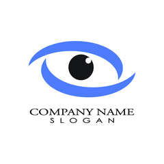 Eye logo design, symbol vector