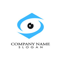 Eye logo design, symbol vector