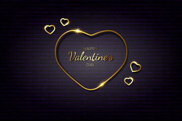 happy valentine's day with golden style