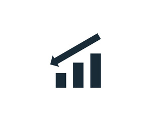 Financial Diagram Icon Vector Logo Template Illustration Design