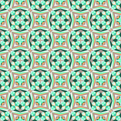Geometric seamless pattern, ornament, abstract colorful background, fashion print, vector texture.