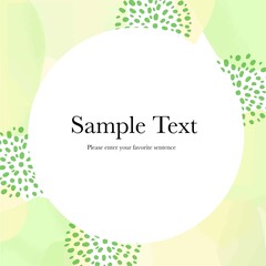 爽やかな緑のスクエアフレーム