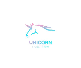 Unicorn logo design Head part
