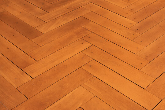Closeup of wooden parquet floor texture