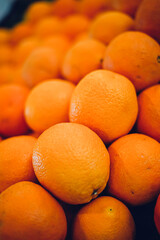 delicious oranges at the market