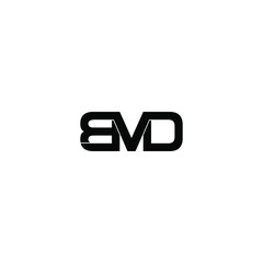 bvd letter original monogram logo design