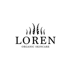 Loren Organic Skincare Logo Design Vintages
