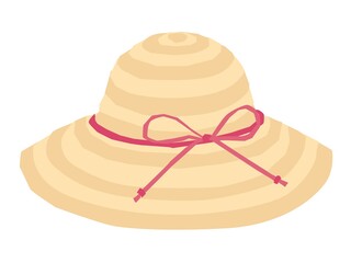 麦わら帽子のイラスト