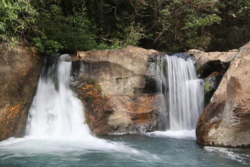 Waterfalls and Pristine Rivers in the Rincon de la Vieja National Park in Guanacaste in Costa Rica