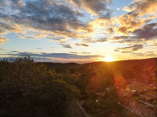 Aerial View of the Rincon de La Vieja Volcano in Costa Rica