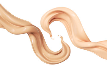 cosmetic foundation liquid splash