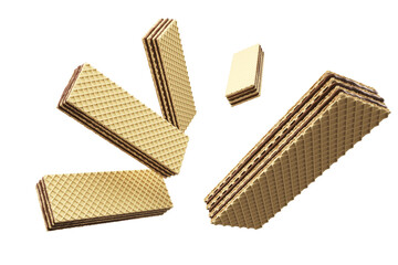 wafer chocolate Milk, design element for Food product 