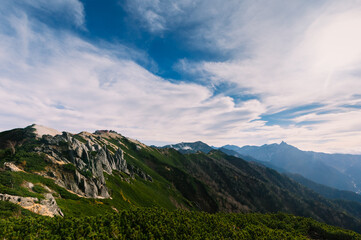 long trail from Tsubakuro to the Alps