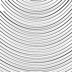 Black thin dynamic curved lines. Optical art. Digital image with psychedelic effect. Vector illustration. Ideal for prints, abstract background, posters, wall mural and web design